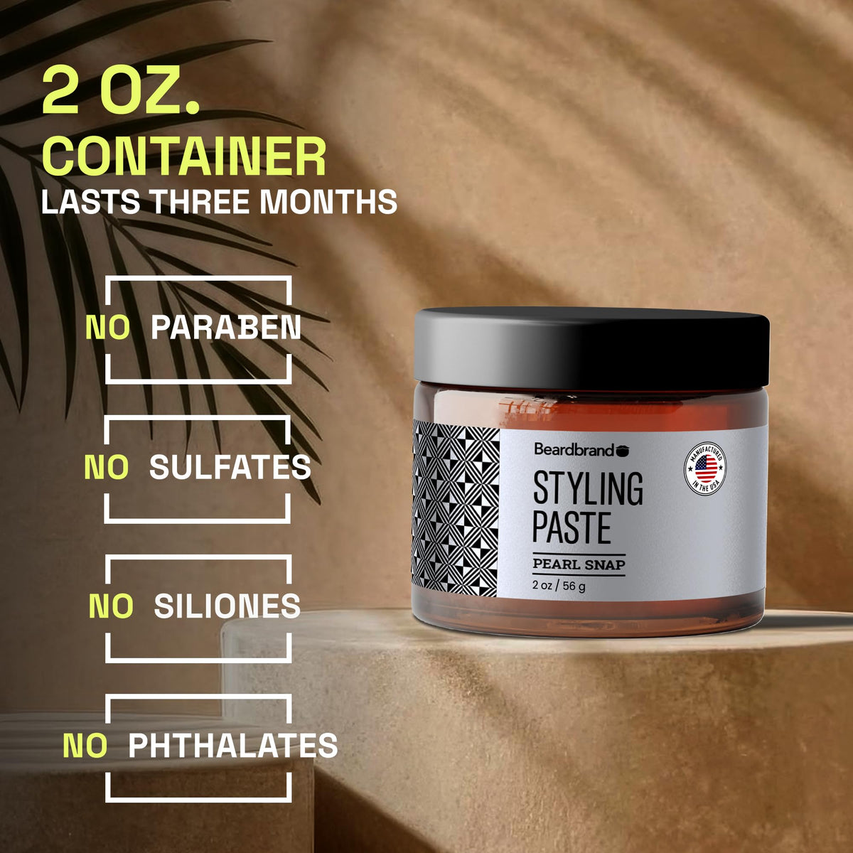 Beardbrand beard styling paste demonstration for shaping and texture in daily styling