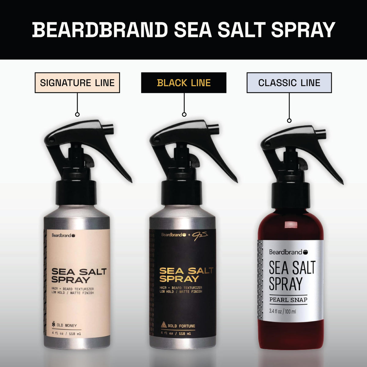 Beardbrand Pearl Snap scent diffusion from spray bottle.