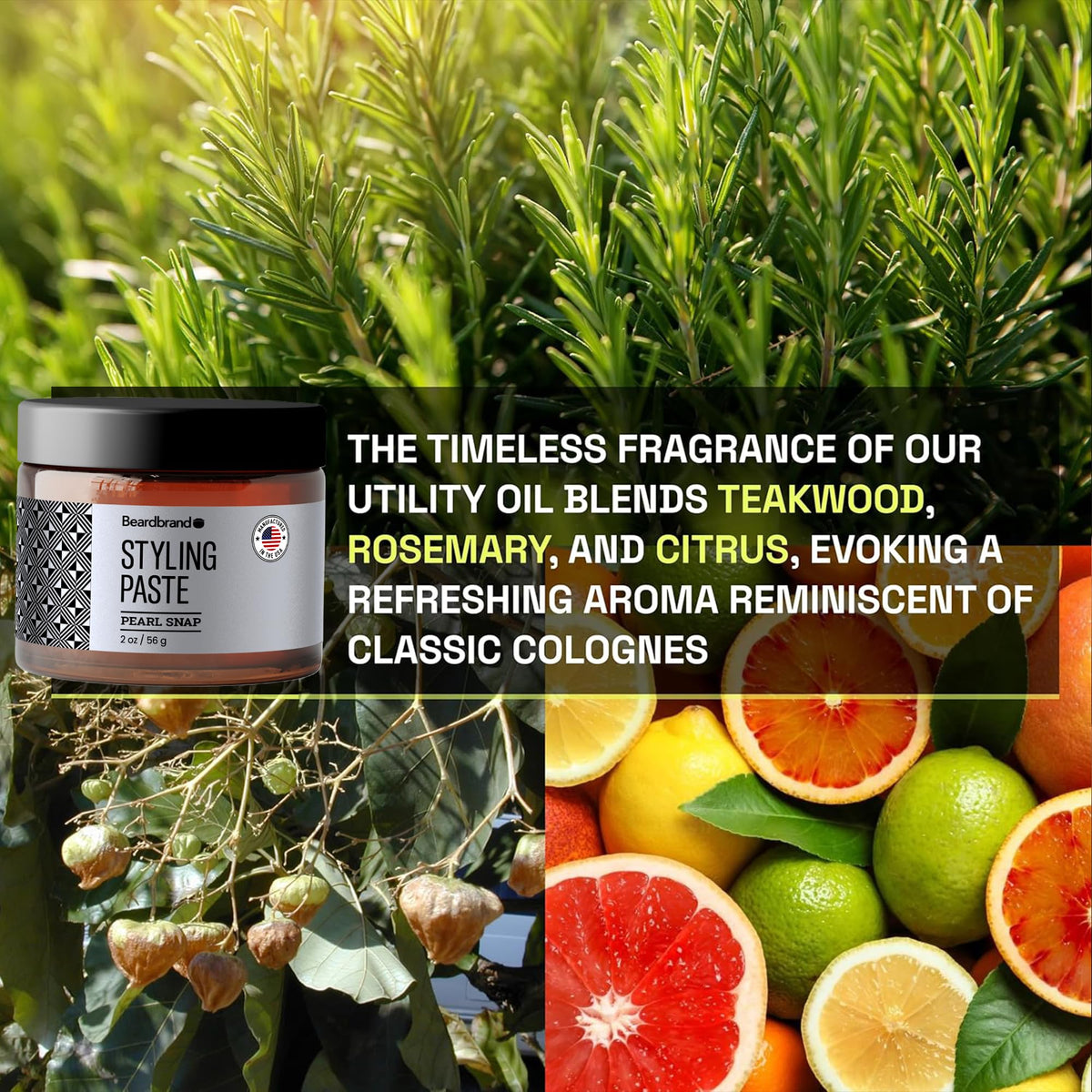 Beardbrand usa made label on tin emphasizes quality craftsmanship