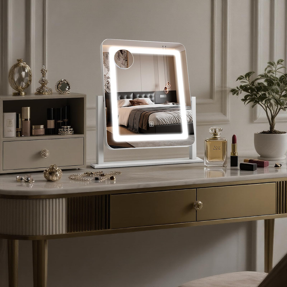 Bearolve gift-ready vanity mirror suitable for birthdays or anniversaries.