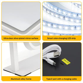 Bearolve vanity mirror metal frame durability and premium feel
