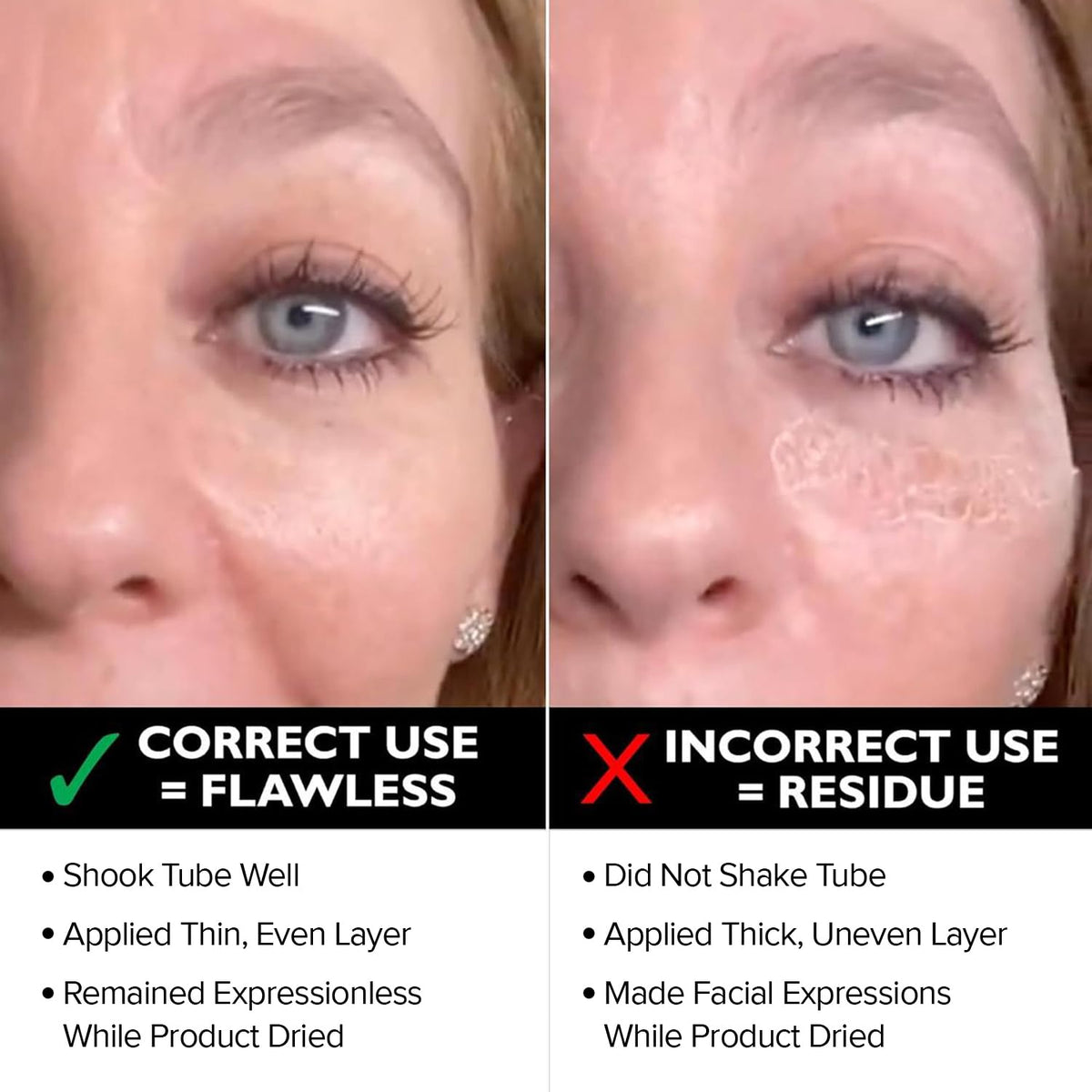 beatool Instant Ageless Eye Cream label close-up highlighting key ingredients and antioxidants