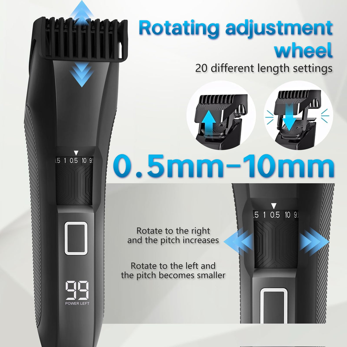 IPX7 waterproof Beatslm trimmer for wet or dry grooming