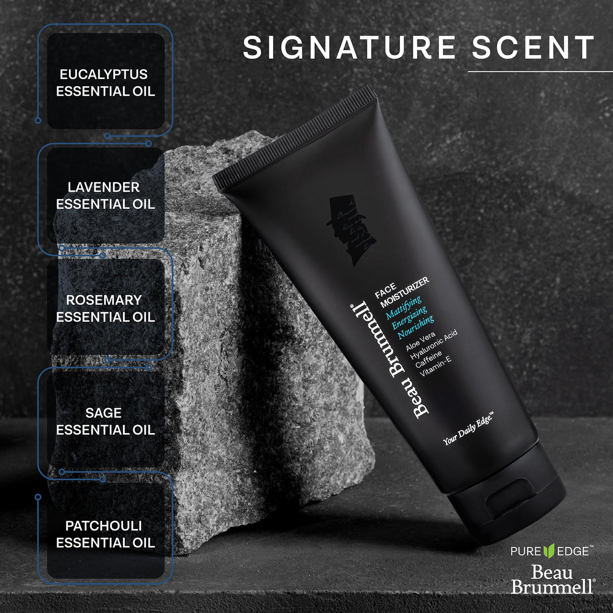 Beau Brummell mahogany scent offers a refreshing daily ritual note.