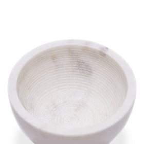 Beau Brummell marble shaving bowl premium white stone and craftsmanship.