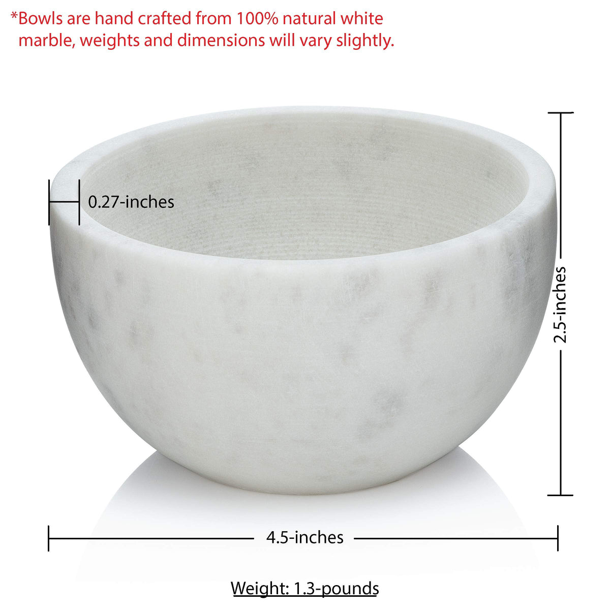 Beau Brummell marble bowl keeps lather warm for a comfortable shave.