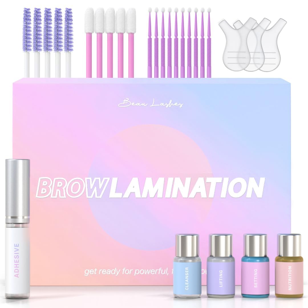 Beau Lashes Brow Lamination Kit box for at-home professional results.