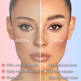 Beau Lashes Keratin Conditioning Lotion bottle nourishes brows.