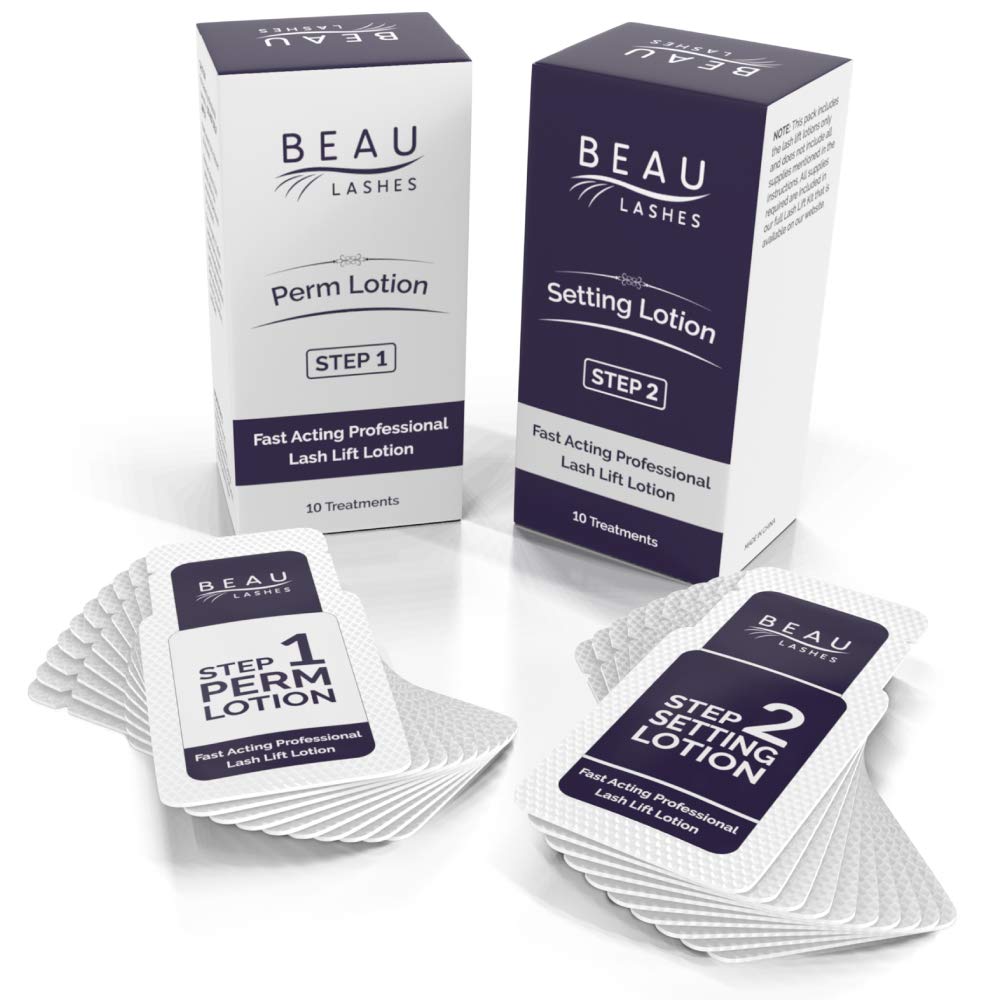 Beau Lashes salon application scene demonstrating a quick professional routine.