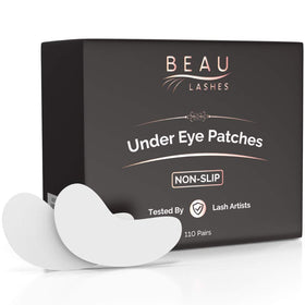 Beau Lashes hydrogel eye pad pack offers lint-free, secure hold for lash services.
