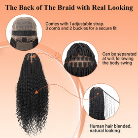 Beauart Brinbea knotless seam-free hairline provides comfortable wear.
