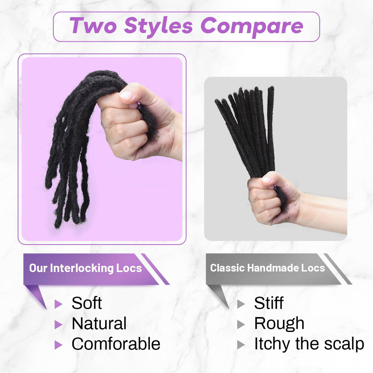 Beauday 100percent-human-hair-dreadlocks provide authentic texture for seamless blending.