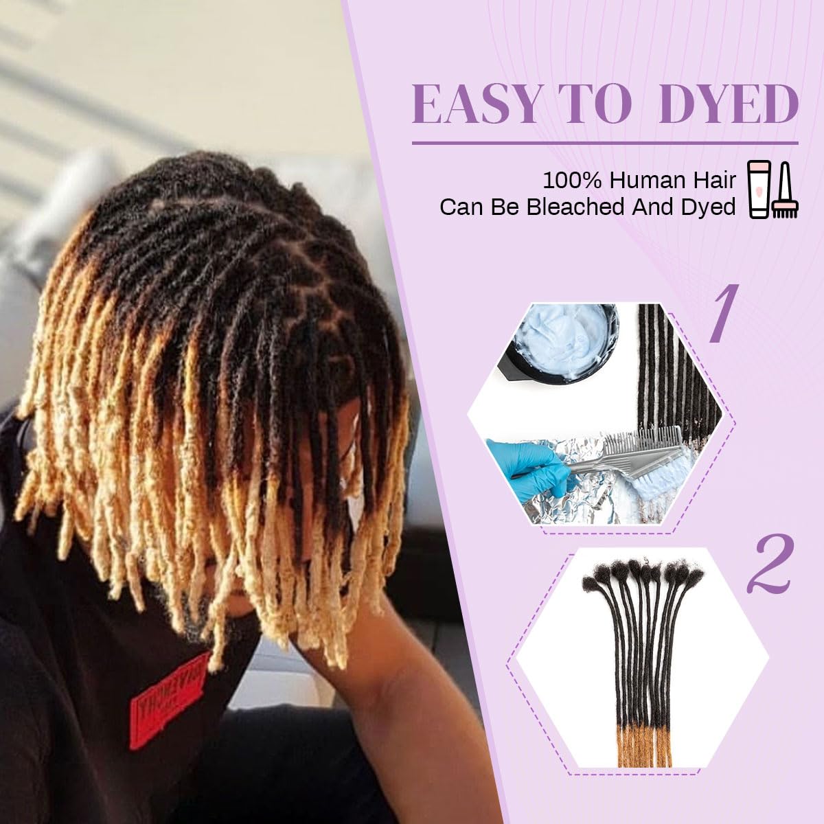 Beauday dreadlock extensions easy-install design helps refresh styles quickly.