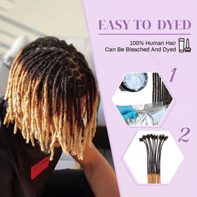 Beauday dyed or curled options on dreadlocks for customizable looks.