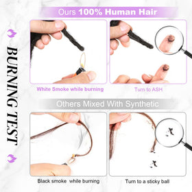 Beauday easy installation image showing add-on length to existing locs.