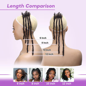 Beauday interlocking dreadlocks construction detail highlighting secure, handmade feel.