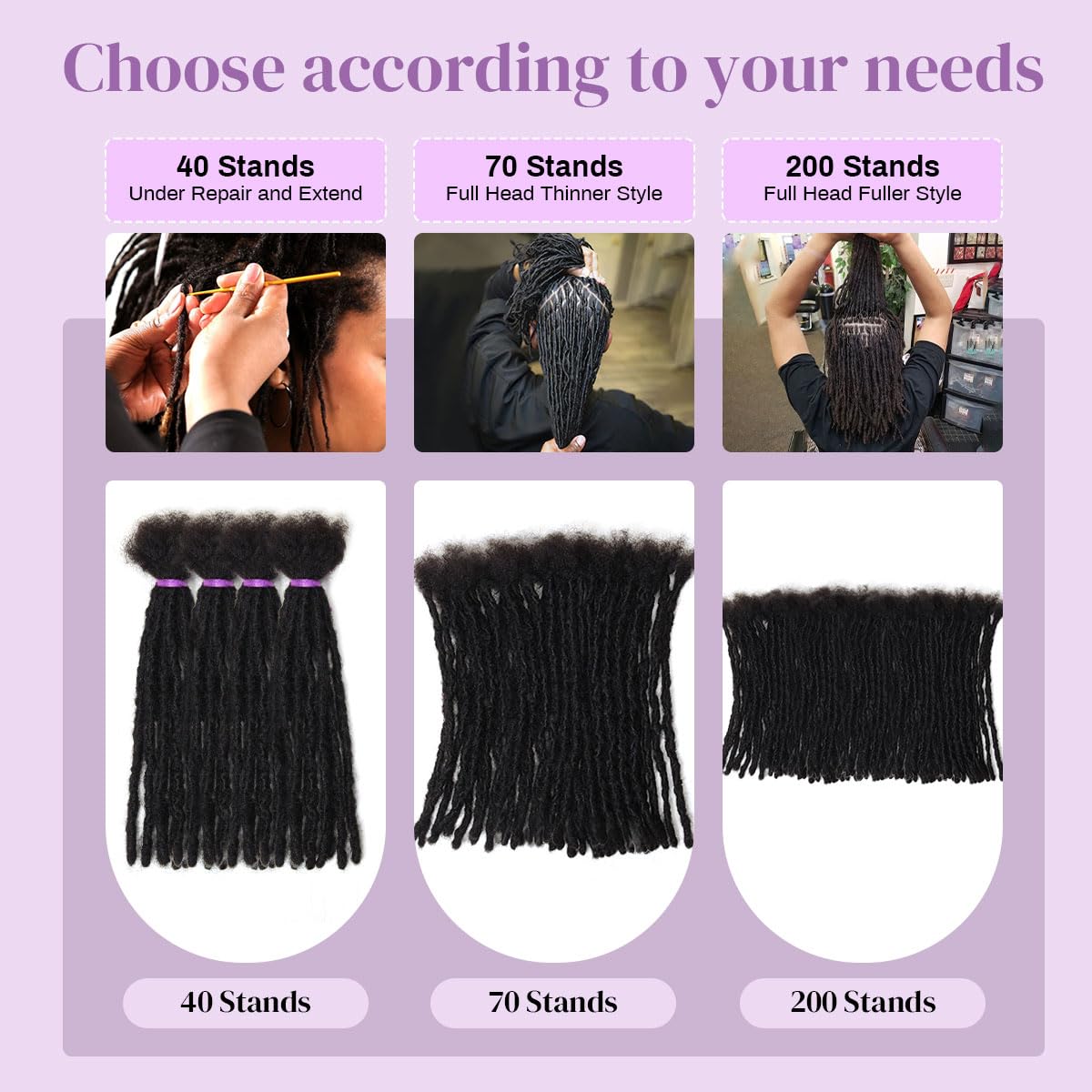 Beauday soft natural dreadlocks extension feels lightweight and comfortable for daily wear.