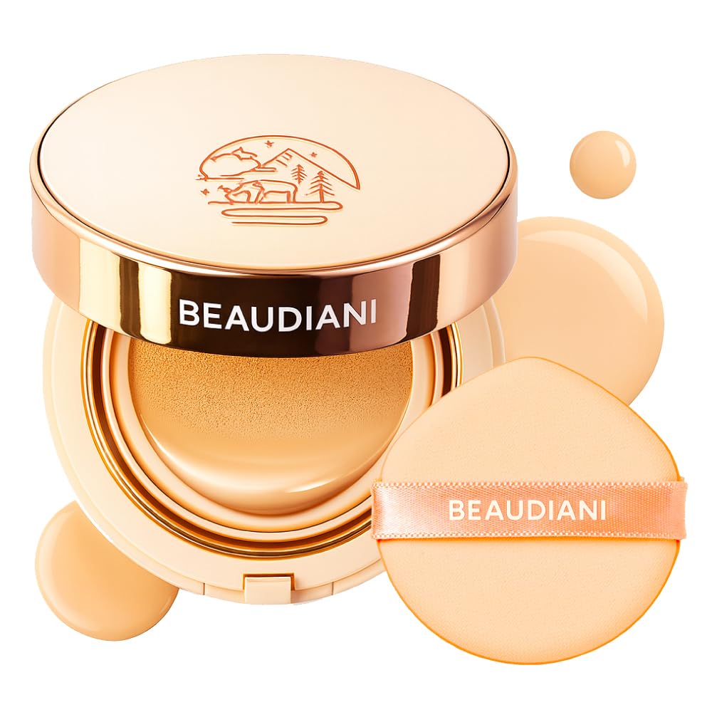 BEAUDIANI Natural Coverage cushion compact with mirror for on-the-go touch-ups