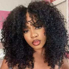 BEAUDIVA kinkycurly wig with 13x6 lace front for natural hairline and easy styling