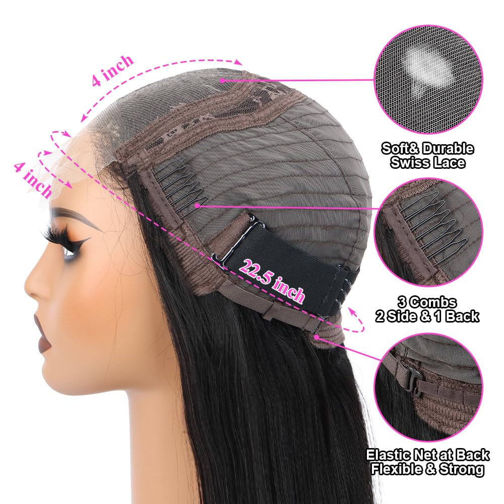 Beauhair Brazilian virgin hair 16 inch closure close-up details for texture and shine.