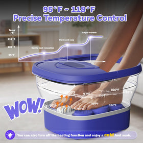 BEAUMOI foldable foot spa stored compactly under a bed
