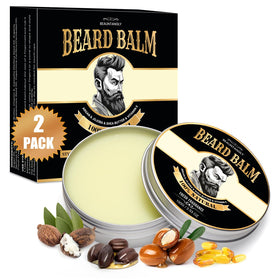 Beauntangly beard balm 2-pack front jar for natural nourishment and shine