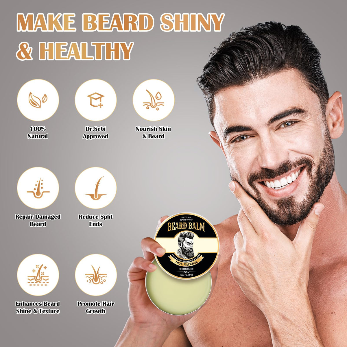 Beauntangly beard balm application routine for daily grooming