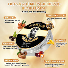 Beauntangly beard balm texture non-greasy for easy styling