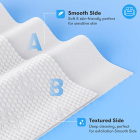Beauntangly two-sided design towel offers gentle care and deep cleaning for daily use.