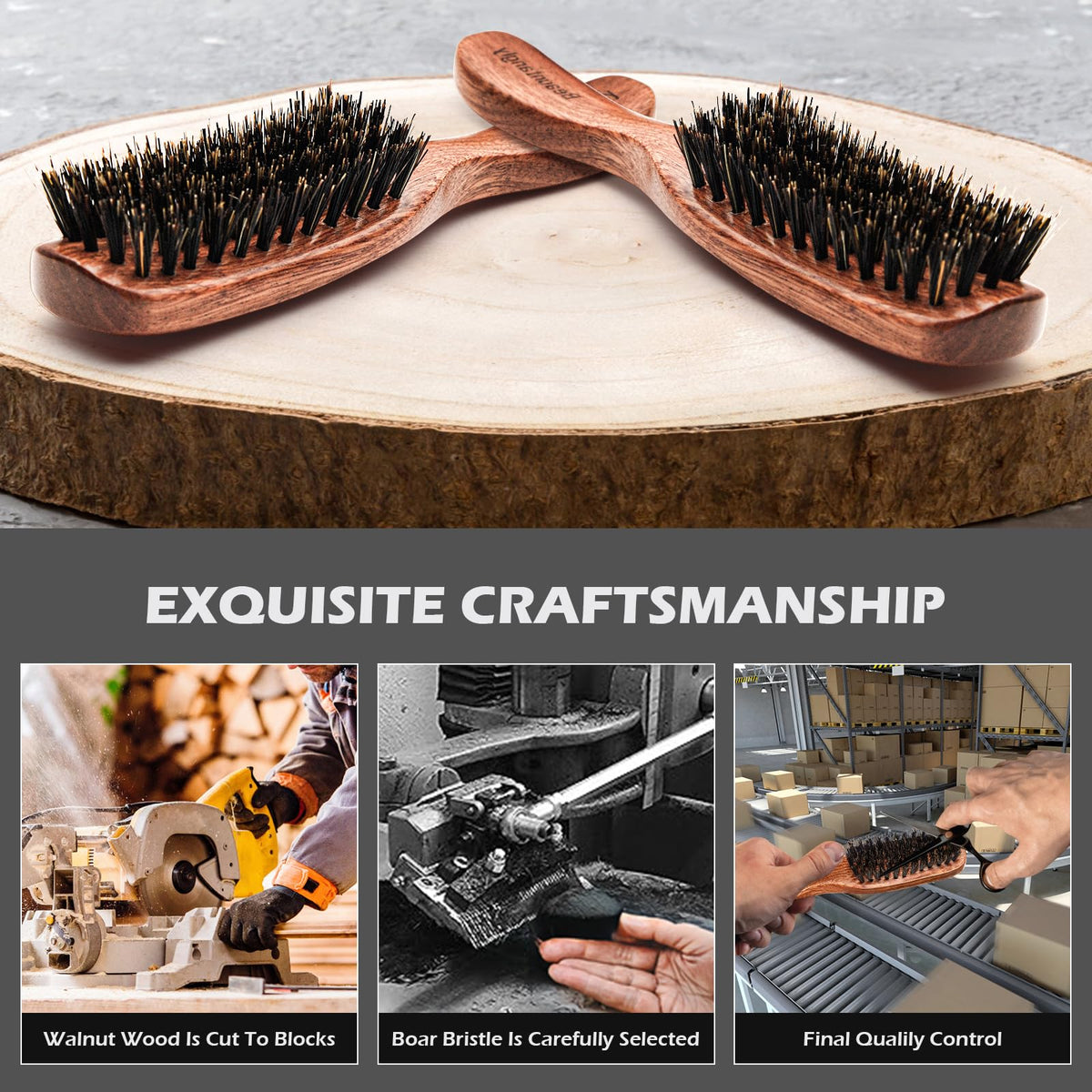 Beauntangly brush for beard grooming and versatile hair shaping