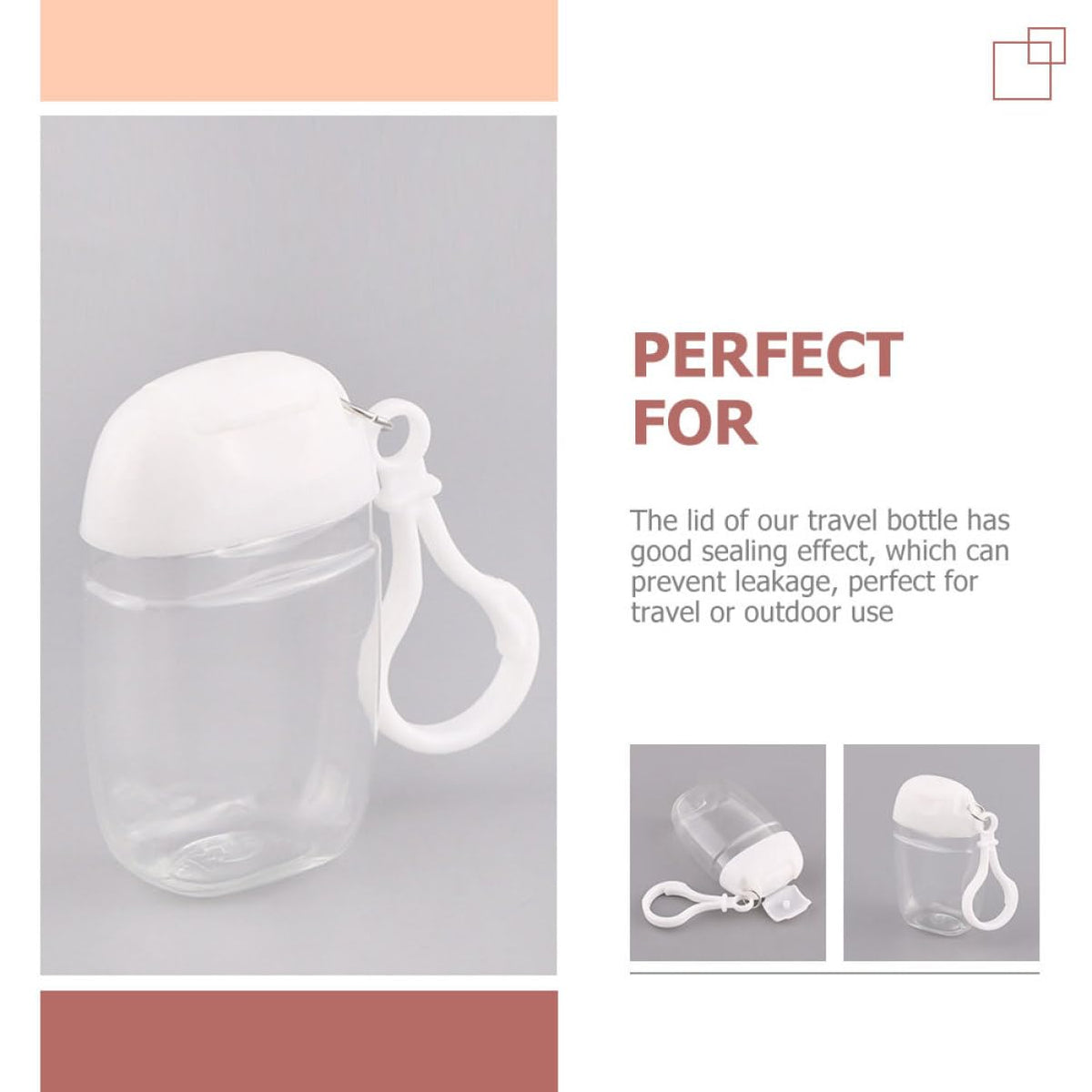 Beaupretty compact travel bottles maximize packing space.
