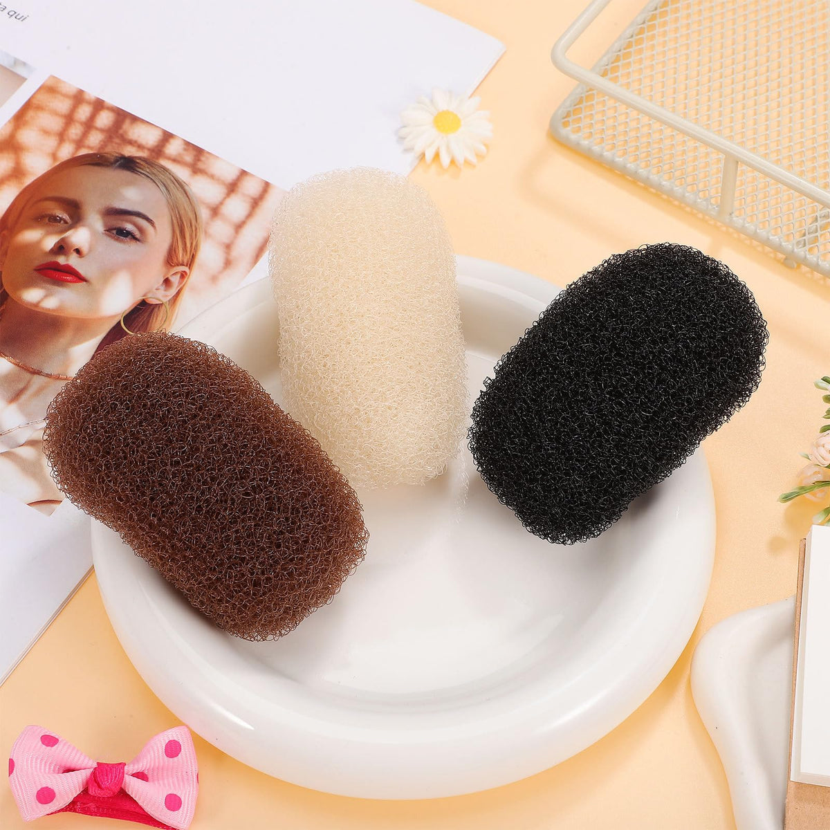Beaupretty bun padding inserts for elegant updo creation.