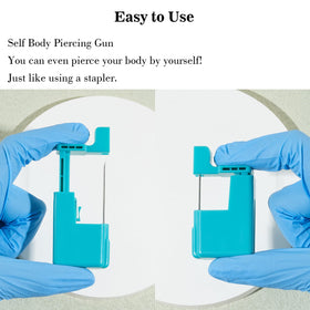 Beautidots 16g piercing gun enables precise DIY piercings.