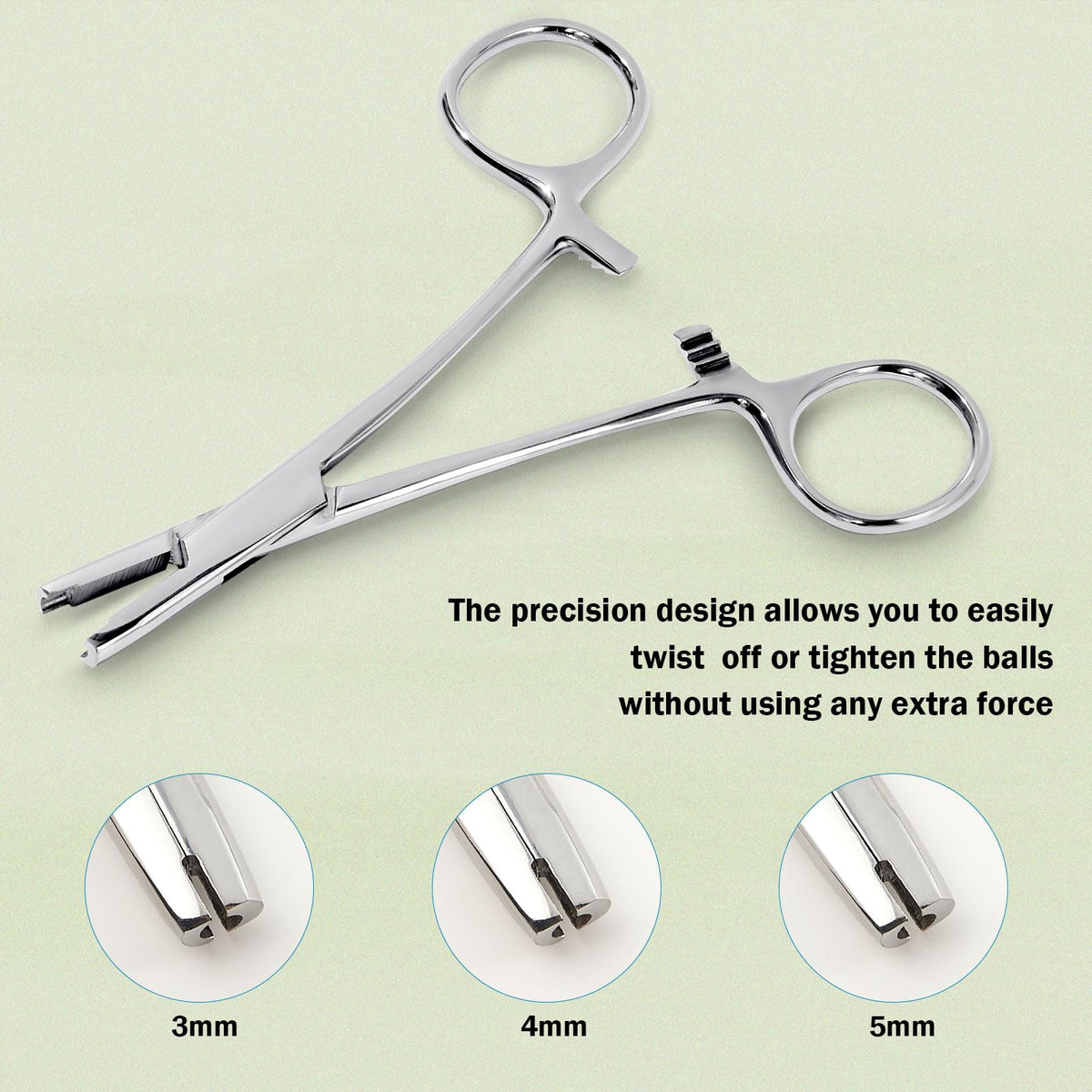 Beautidots piercing ball grabber 5mm showing durable build.