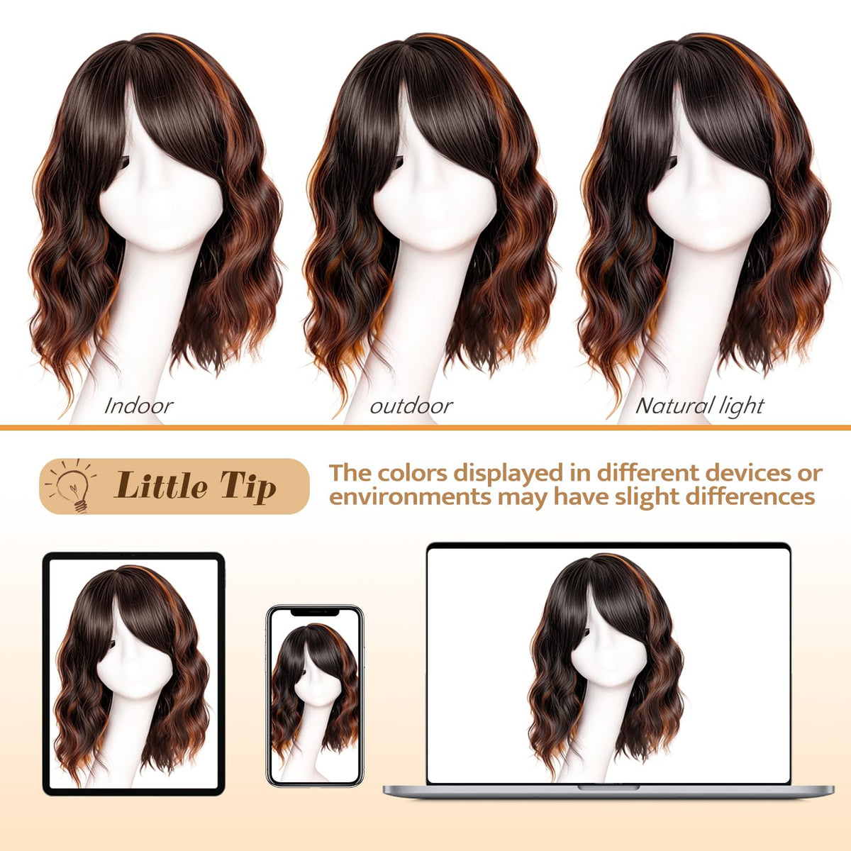 Beautier bangs wig for occasions, from casual days to events.