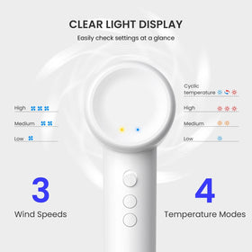 Four heat and three speed settings customize drying with BeautiFlow.