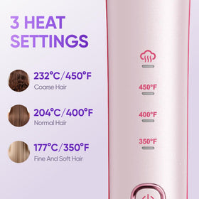 Adjustable heat modes accommodate different hair types and textures
