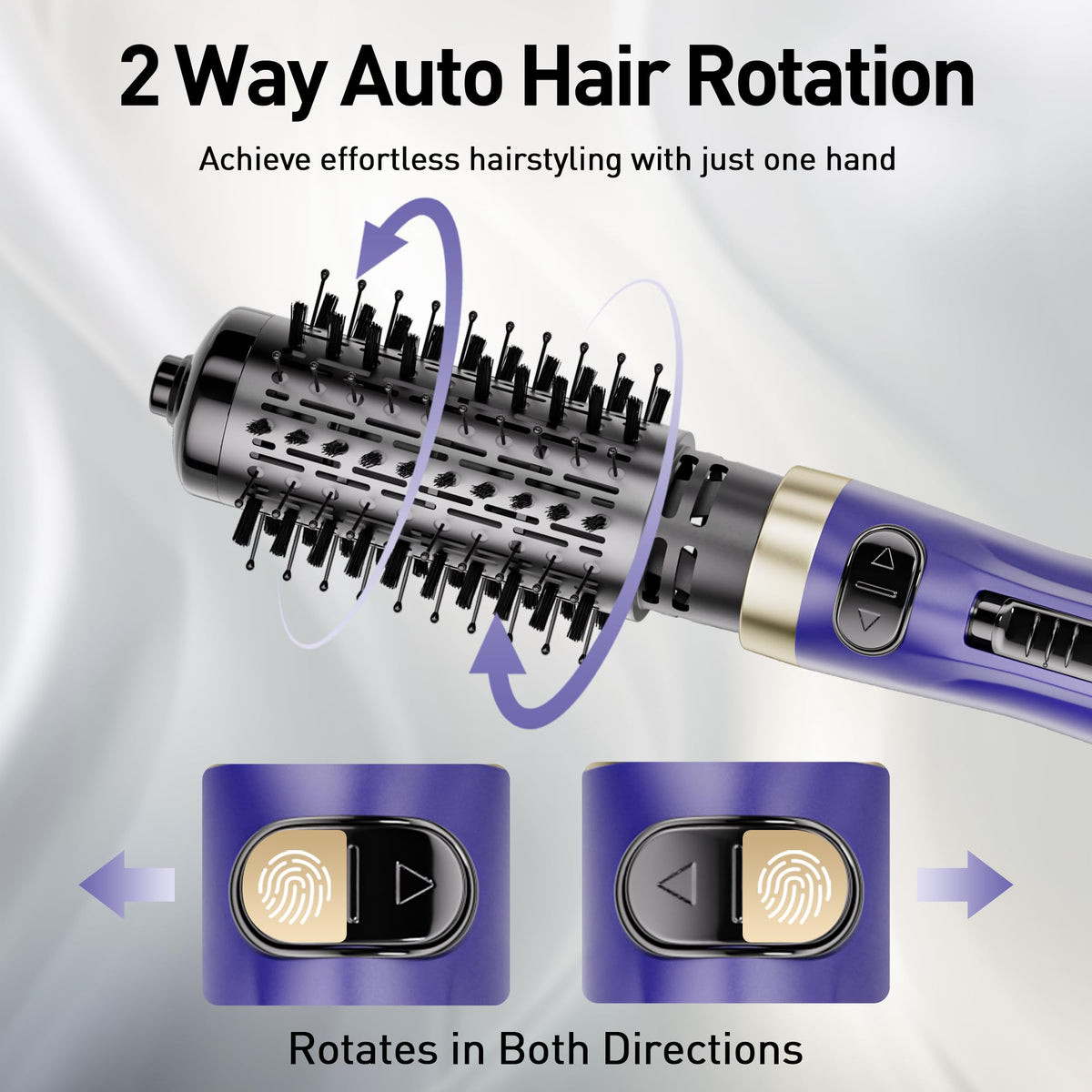 Beautimeter brush with two-inch barrel suits shoulder-length hair.