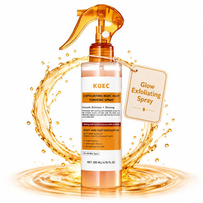 Beautivana KOEC Peel Shot Keratin Spray bottle pour for smoother skin.