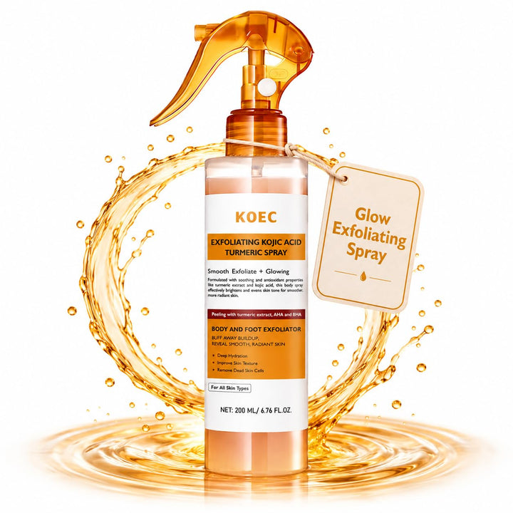 Beautivana KOEC Peel Shot Keratin Spray bottle pour for smoother skin.