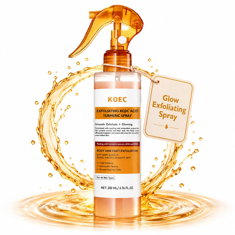 Beautivana KOEC Peel Shot Keratin Spray bottle pour for smoother skin.