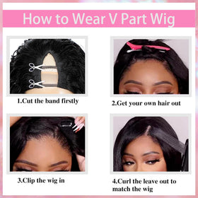 Beautkol V Part Wig ready-to-wear 18 inch style for quick updates
