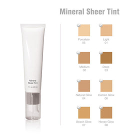 Beauty Basics Natural Glow tinted moisturizer texture closeup reveals lightweight moisturizing finish