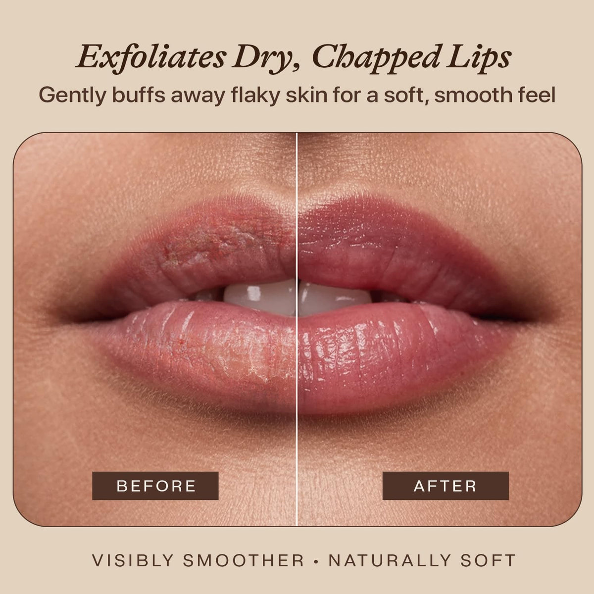 Beauty by Earth Berry Lip Scrub label emphasizes organic, USA-made quality.