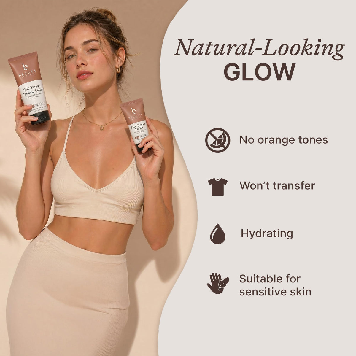 Beauty by Earth exfoliating mitt for prep and smoother results.