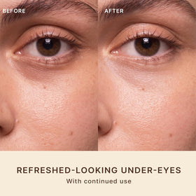 Beauty by Earth eye cream application showing soothing care for delicate eye skin