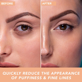Beauty by Earth hyaluronic acid under-eye gel nourishes delicate skin for a smoother appearance.