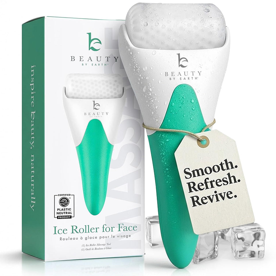 Beauty by Earth Ice Roller for the face, smoothing fine lines and reducing puffiness.