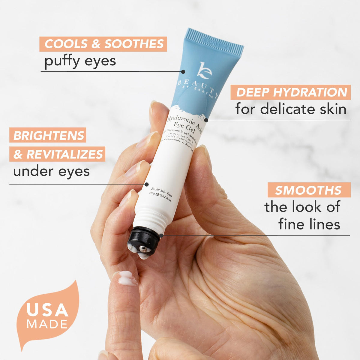 Beauty by Earth niacinamide under-eye formula helps balance skin while visibly brightening.