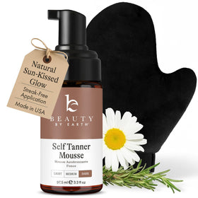 Beauty by Earth self-tanner mousse kit for a natural glow